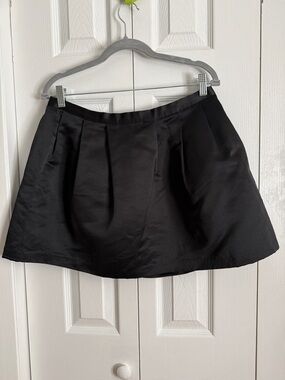 Forever 21 Black Skirt with Gold Label Detail